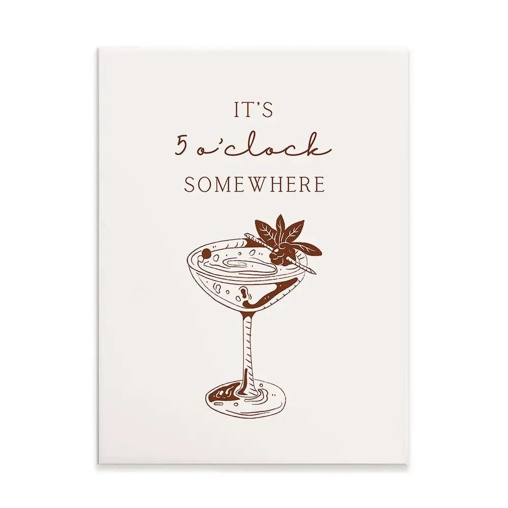 5 O'Clock Somewhere Canvas Print 5 O'Clock Somewhere Canvas Print wall art product Art Print Shop