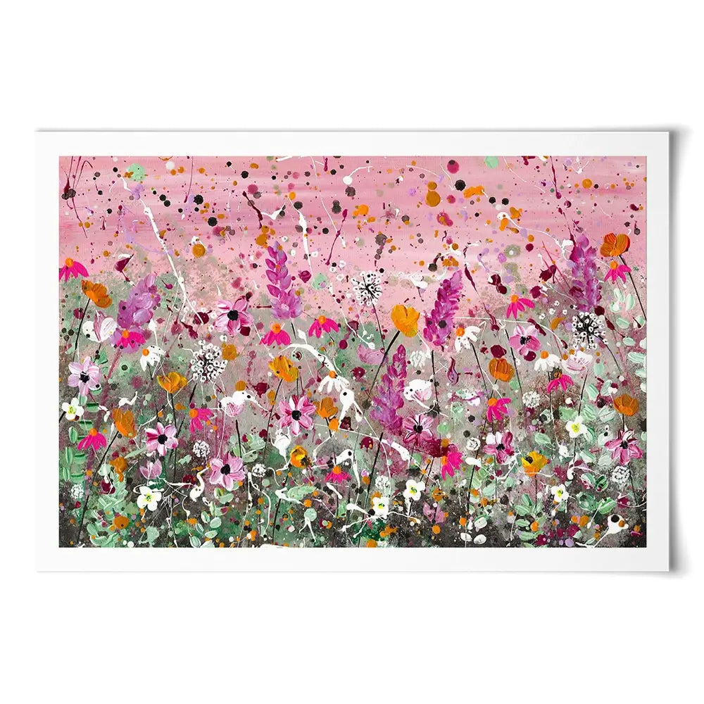 Pretty Pink Florals Art Print