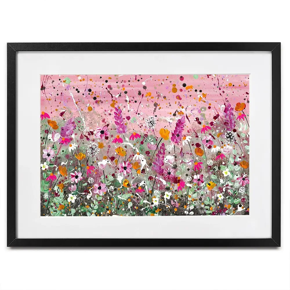 Pretty Pink Florals Framed Art Print