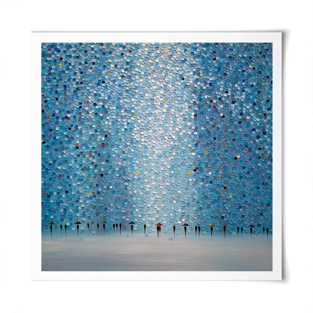 8 Umbrellas Square Art Print 8 Umbrellas Square Art Print wall art product Ekaterina Ermilkina