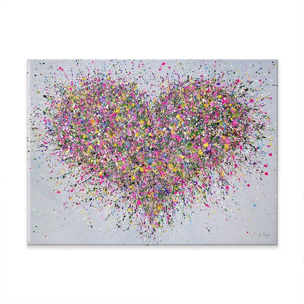 A Happy Heart Canvas Print A Happy Heart Canvas Print | A Happy Heart Artwork | Heart Art wall art product Jo Gough