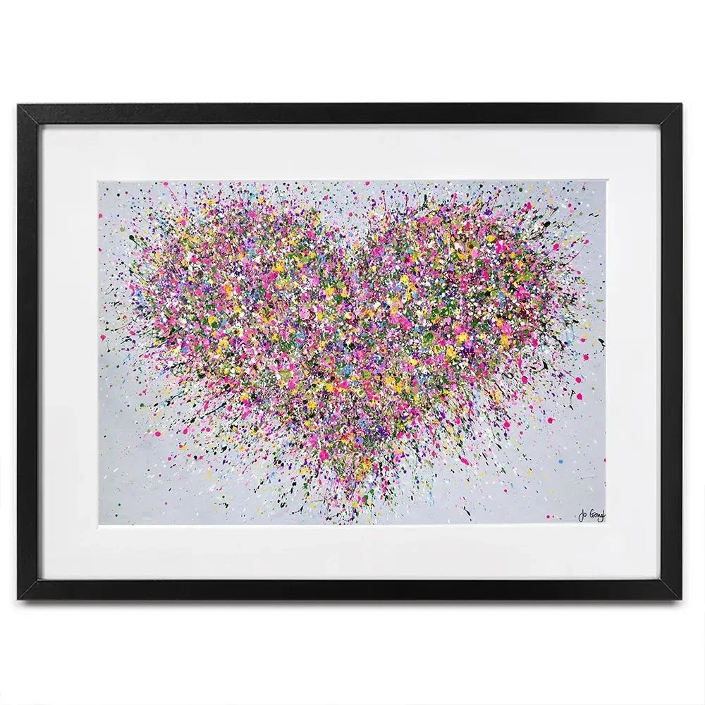 A Happy Heart Framed Art Print A Happy Heart Framed Art Print wall art product Jo Gough
