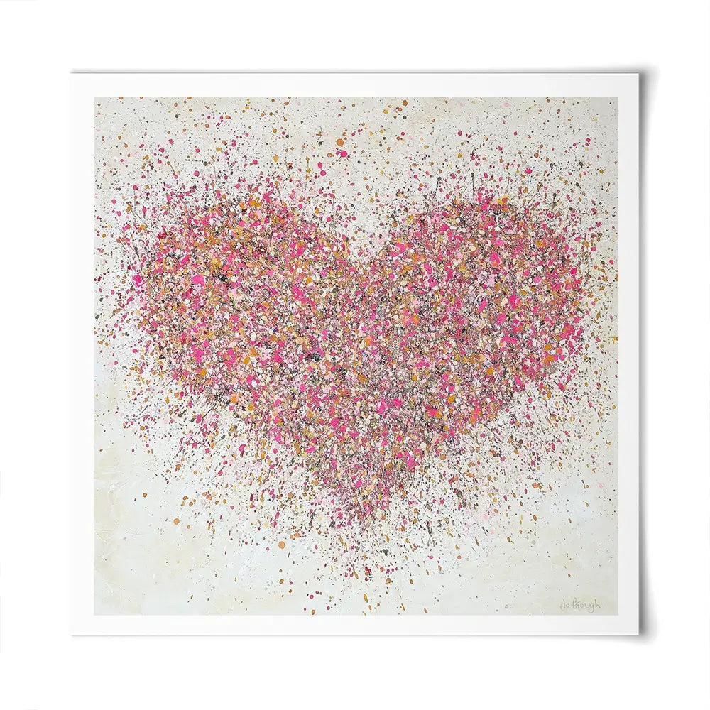 A Loving Heart Square Art Print A Loving Heart Square Art Print wall art product Jo Gough