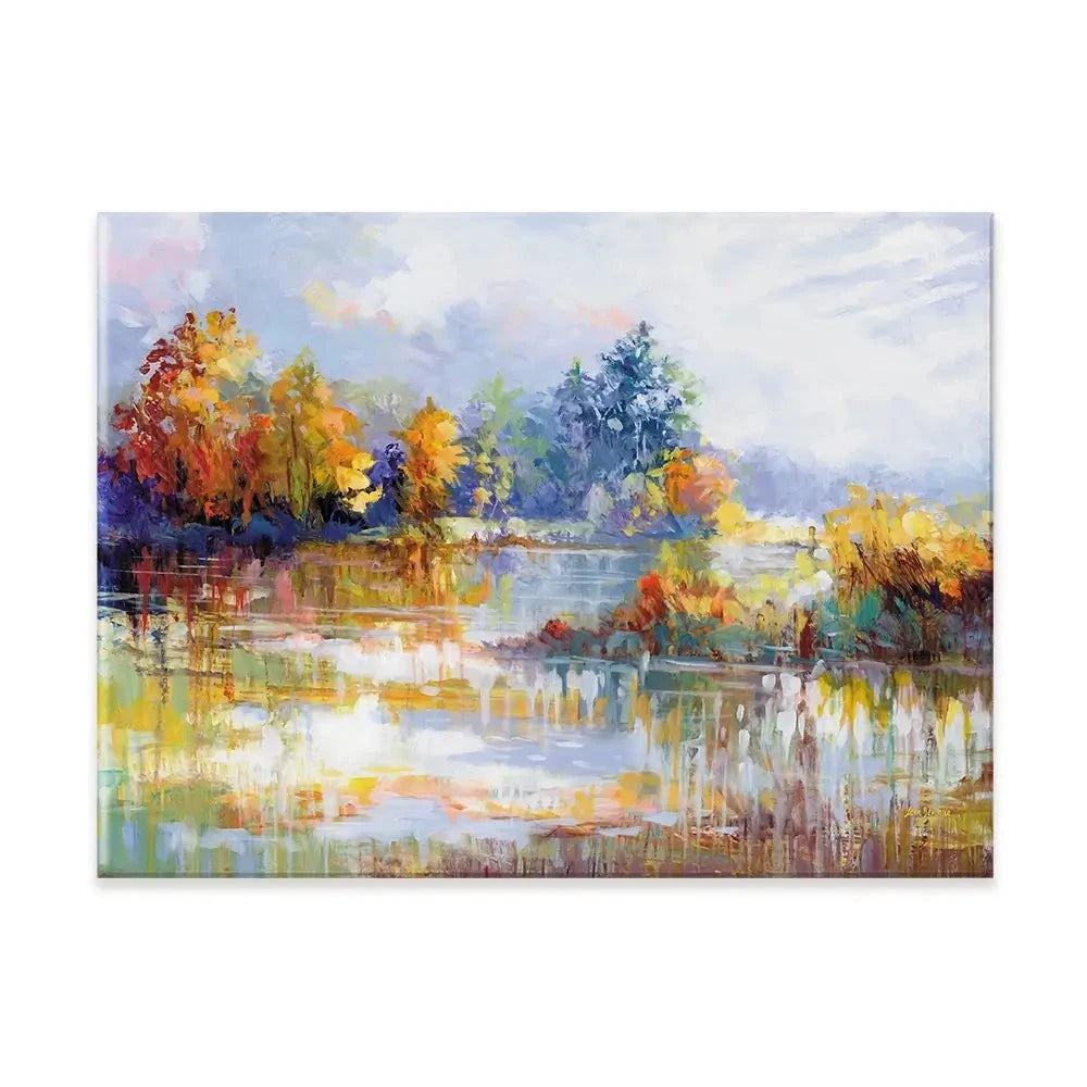 A Moment In The Autumn Glow Canvas Print A Moment In The Autumn Glow Canvas Print wall art product Leon Devenice