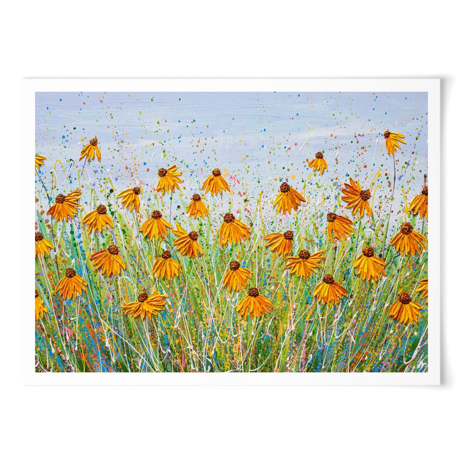 A Splash Of Orange Art Print wall art product Olga Tkachyk