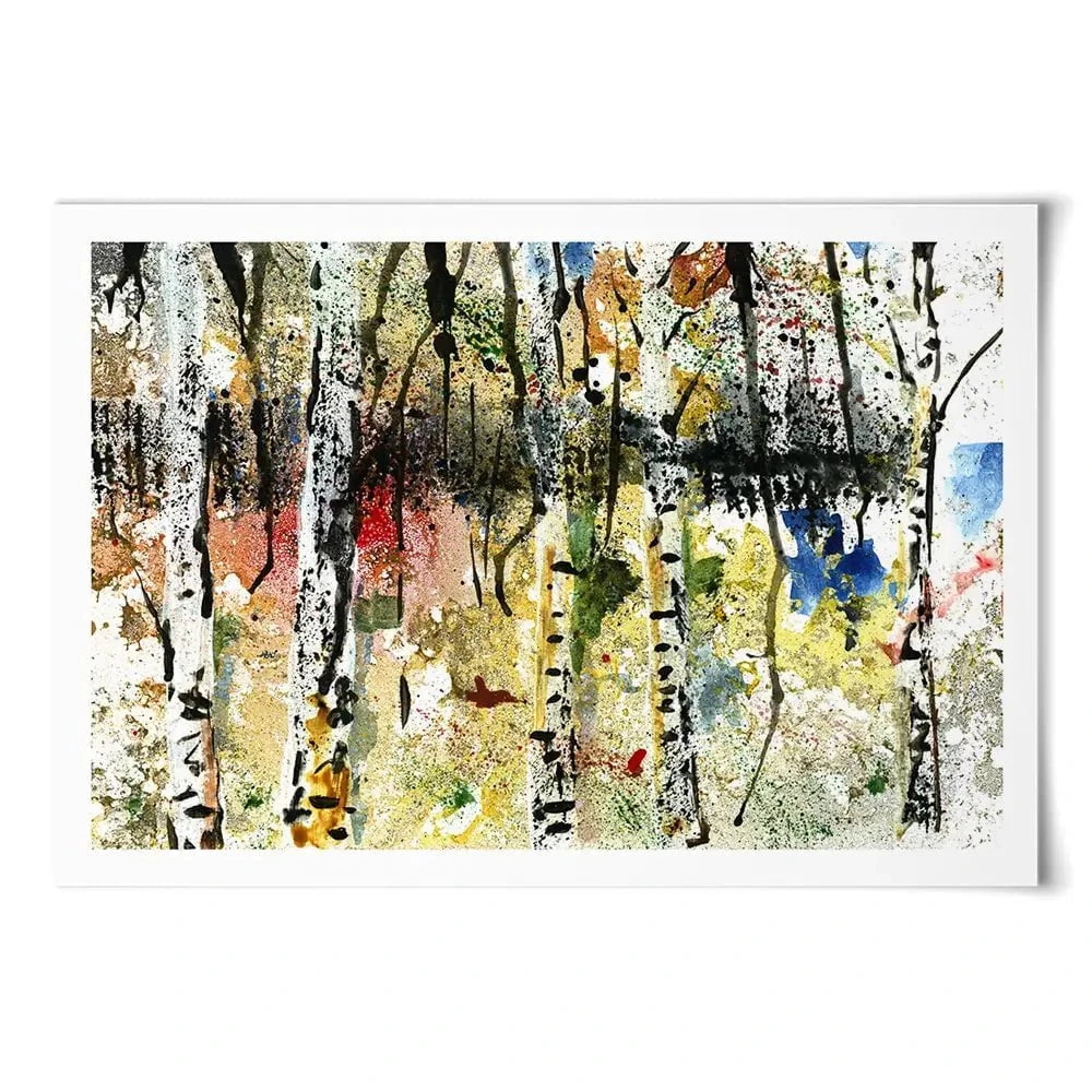 Abstract Birch Forest Art Print Abstract Birch Forest Art Print wall art product Papster / Shutterstock