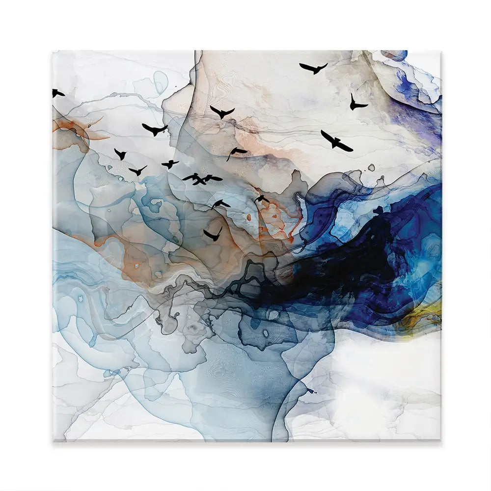 Abstract Birds Square Canvas Print Abstract Birds Square Canvas Print | Abstract Birds Artwork | Bird Art wall art product Tim Kats / Shutterstock