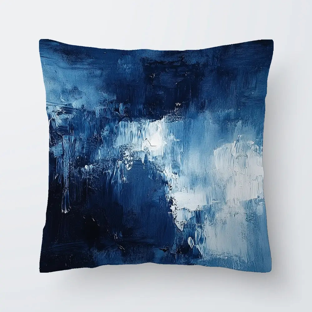 Abstract Blue Cushion Abstract Blue Cushion wall art product Tanya Ocean