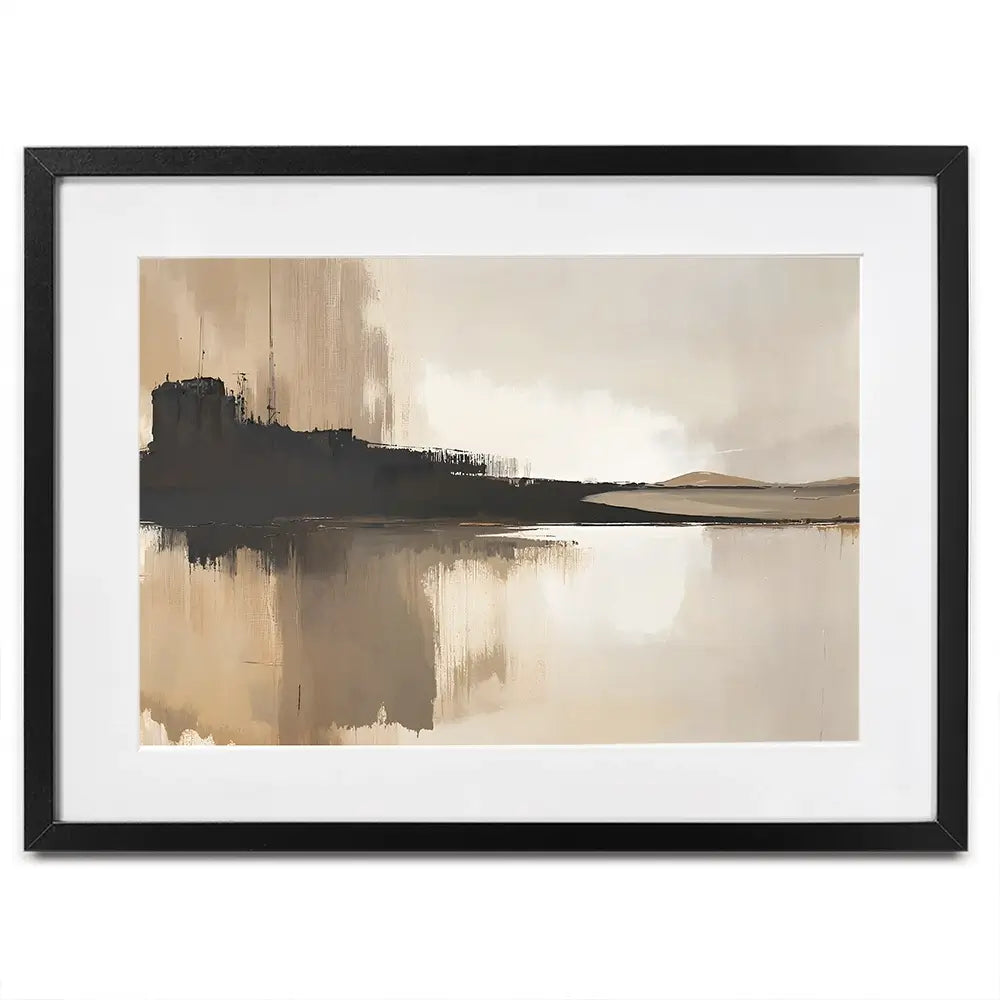 Abstract Brown Framed Art Print Abstract Brown Framed Art Print wall art product IAmHomeStudio