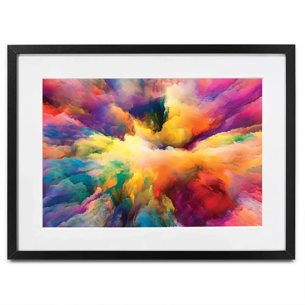 Abstract Colour Explosion Framed Art Print Abstract Colour Explosion Framed Art Print | Abstract Colour Artwork wall art product agsandrew / Shutterstock