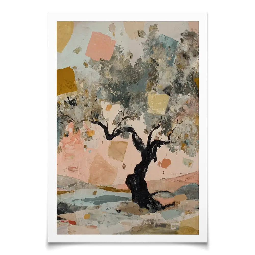 Abstract Confetti Tree Art Print Abstract Confetti Tree Art Print wall art product Chromatic Storm Studio