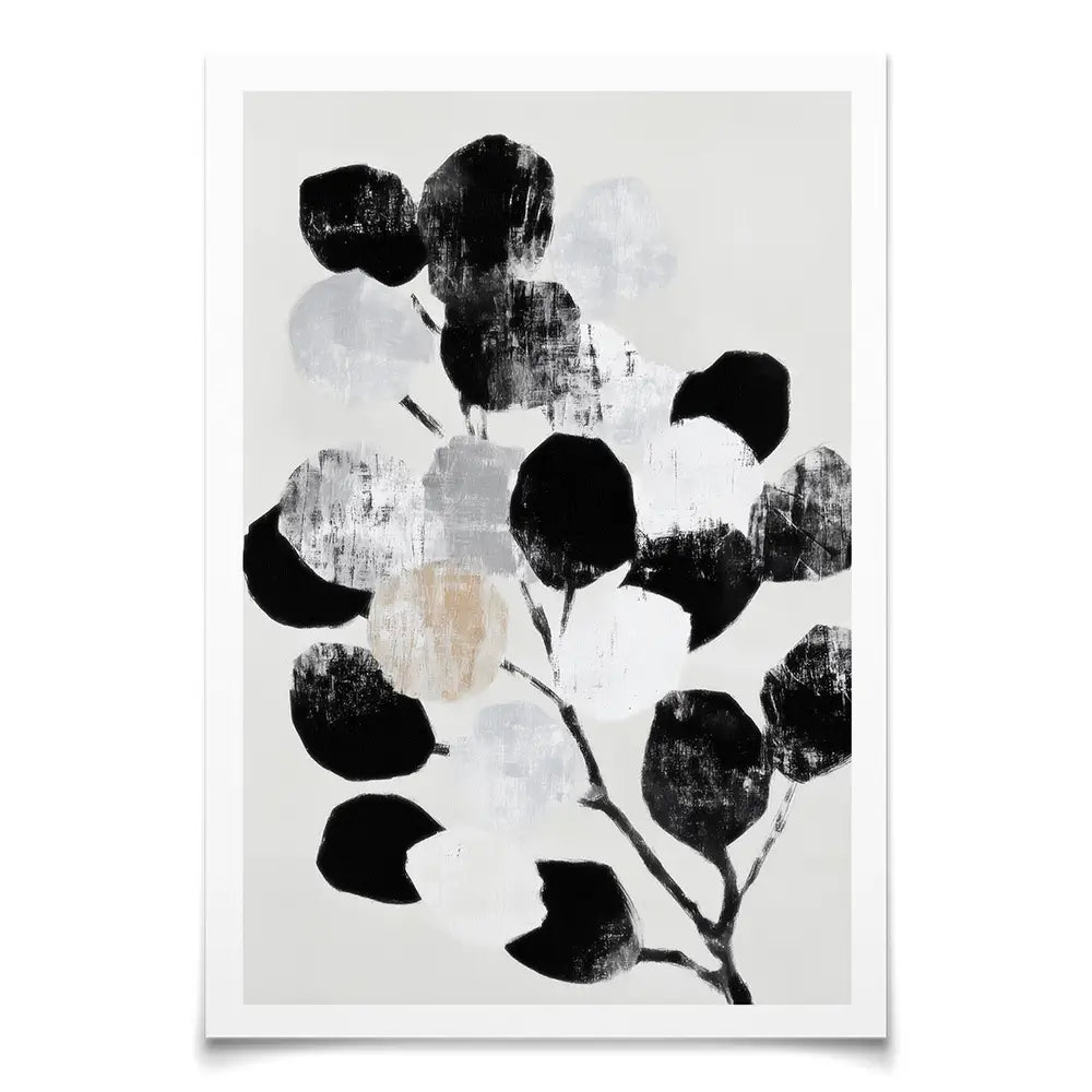 Abstract Eucalyptus Leaf Circles Art Print Abstract Eucalyptus Leaf Circles Art Print wall art product Chromatic Storm Studio