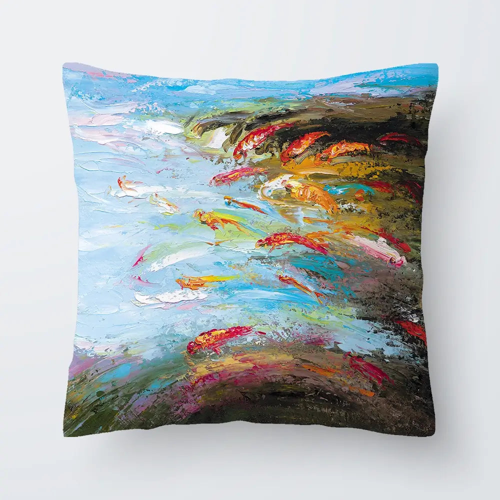 Abstract Fish Cushion Abstract Fish Cushion wall art product Artone Graphica / Shutterstock
