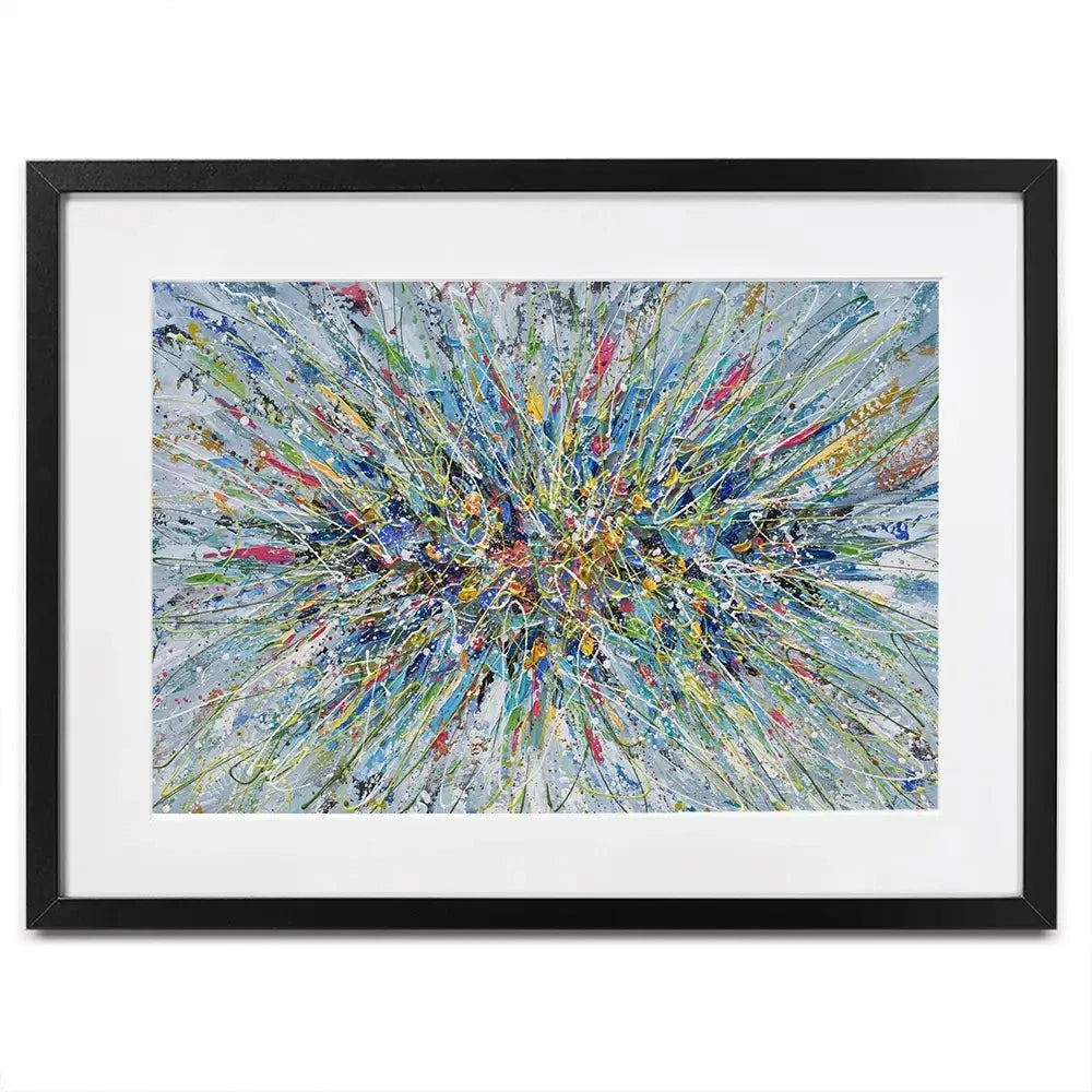 Abstract Floral Bouquet Framed Art Print Abstract Floral Bouquet Framed Art Print wall art product Olga Tkachyk