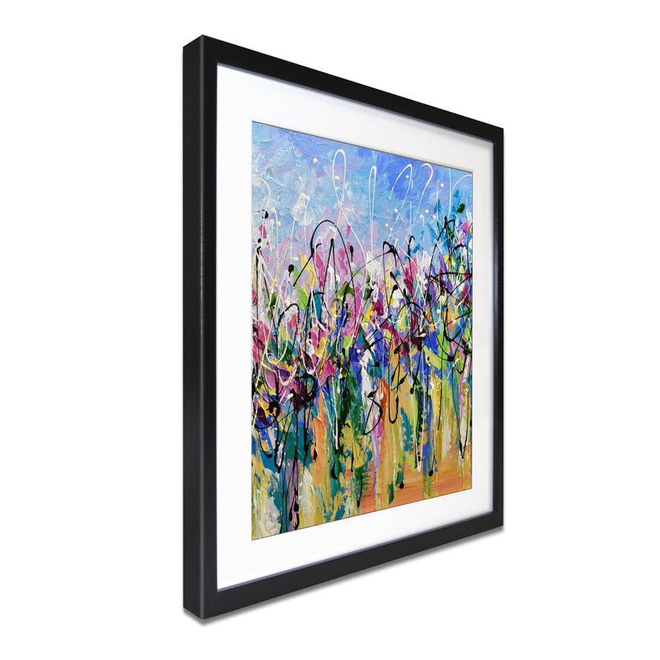 Abstract Floral Mess Framed Art Print wall art product Olga Tkachyk