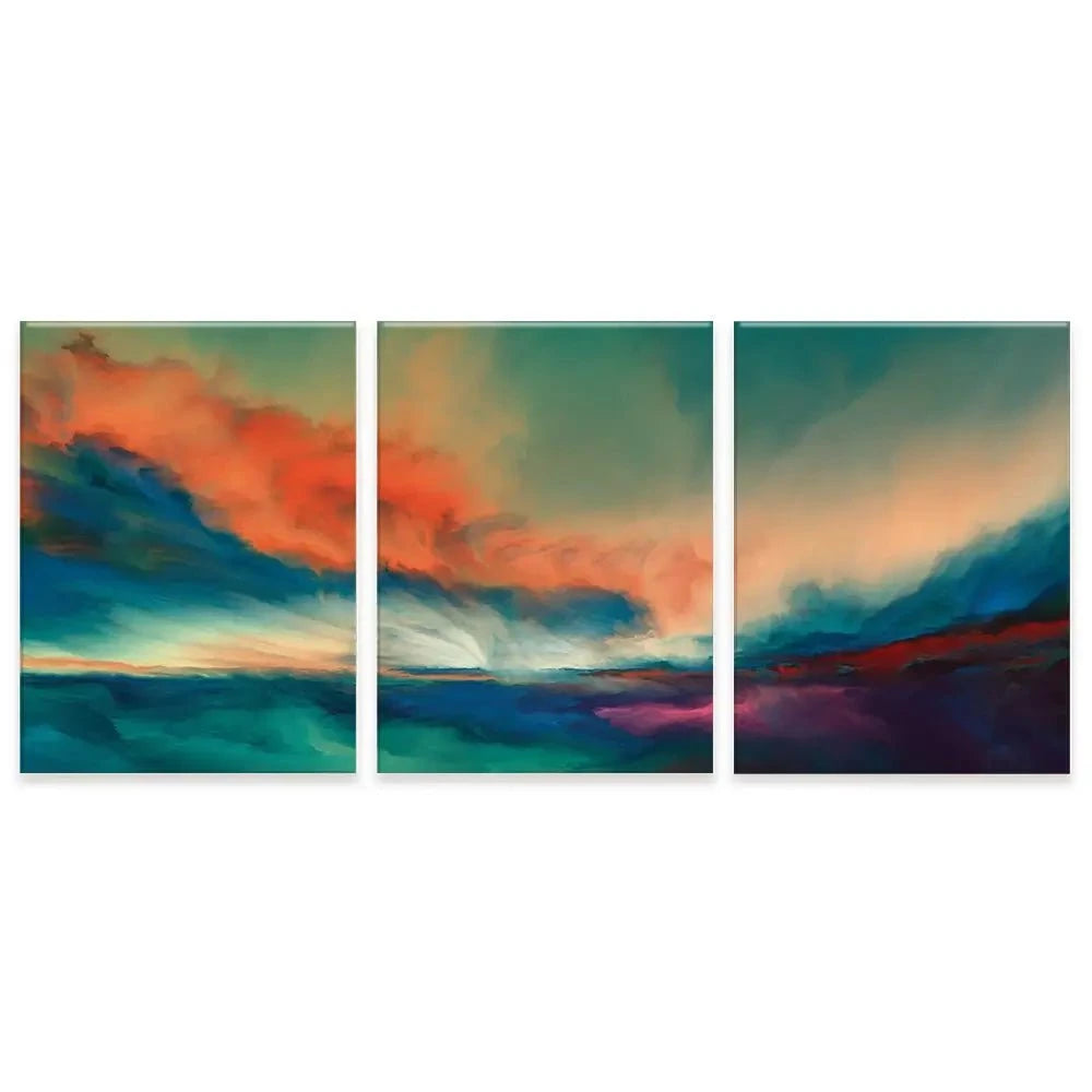 Abstract Sunset Trio Canvas Print Abstract Sunset Trio Canvas Print wall art product agsandrew / Shutterstock