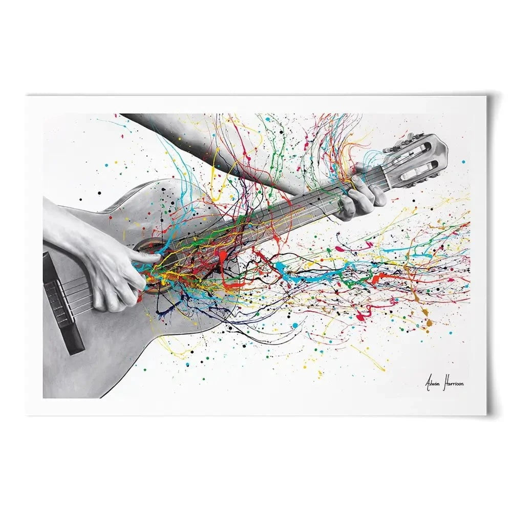 Acoustic Guitar Solo Art Print Acoustic Guitar Solo Art Print wall art product Ashvin Harrison