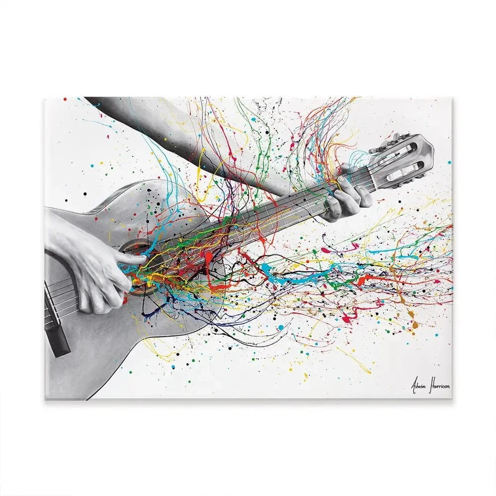 Acoustic Guitar Solo Canvas Print Acoustic Guitar Solo Canvas Print wall art product Ashvin Harrison