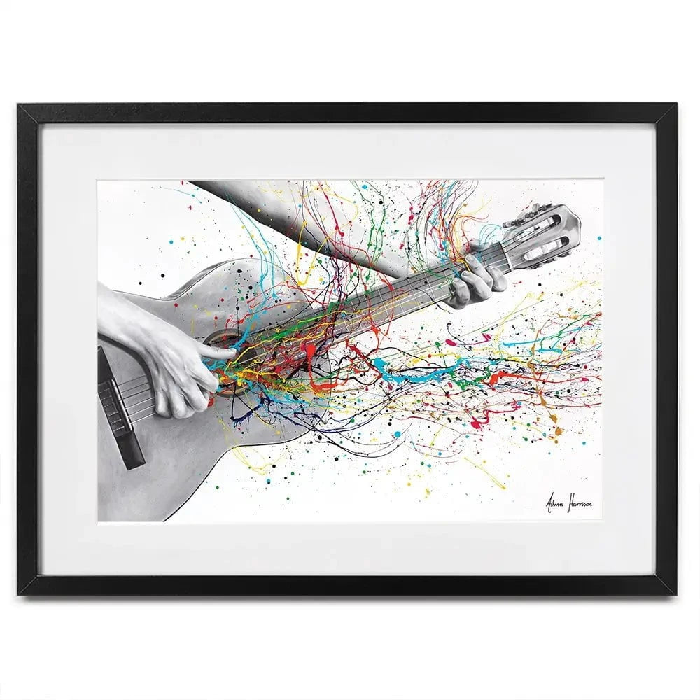 Acoustic Guitar Solo Framed Art Print Acoustic Guitar Solo Framed Art Print wall art product Ashvin Harrison