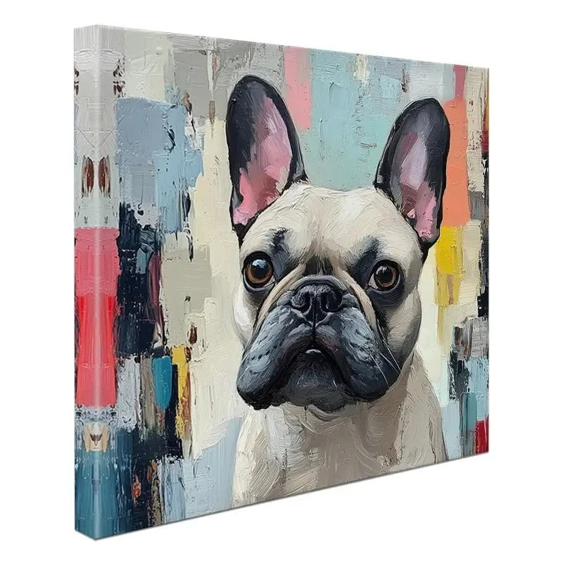 Adorable Frenchie Canvas Print Adorable Frenchie Canvas Print wall art product Tanya Ocean