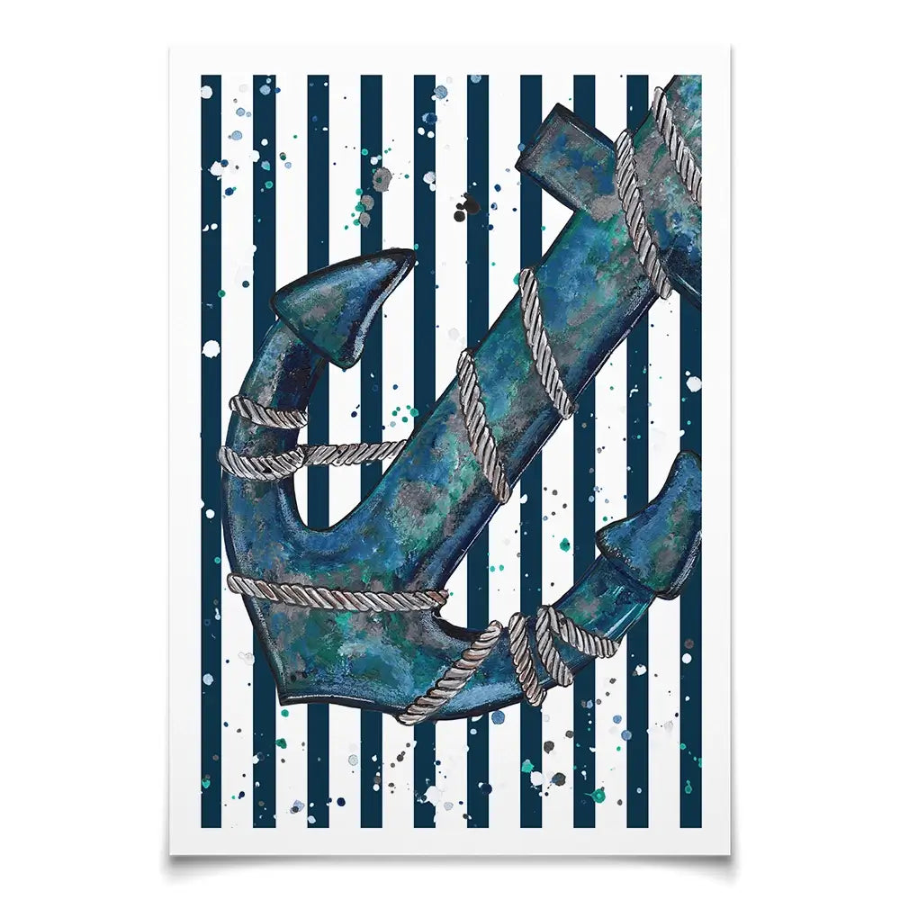 Anchored Art Print Anchored Art Print wall art product Emma LC Art