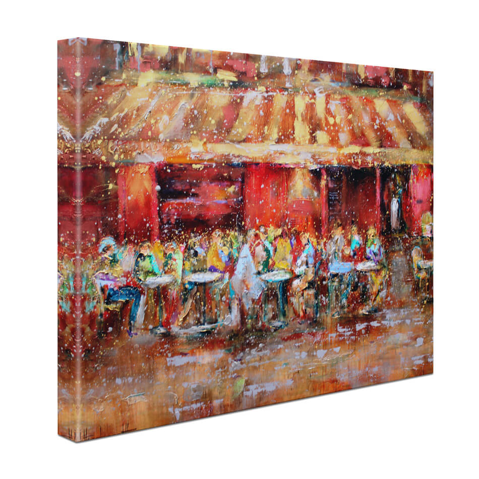 Au Petit Montmarte Canvas Print Au Petit Montmarte Canvas Print wall art product Studio Paint-Ing