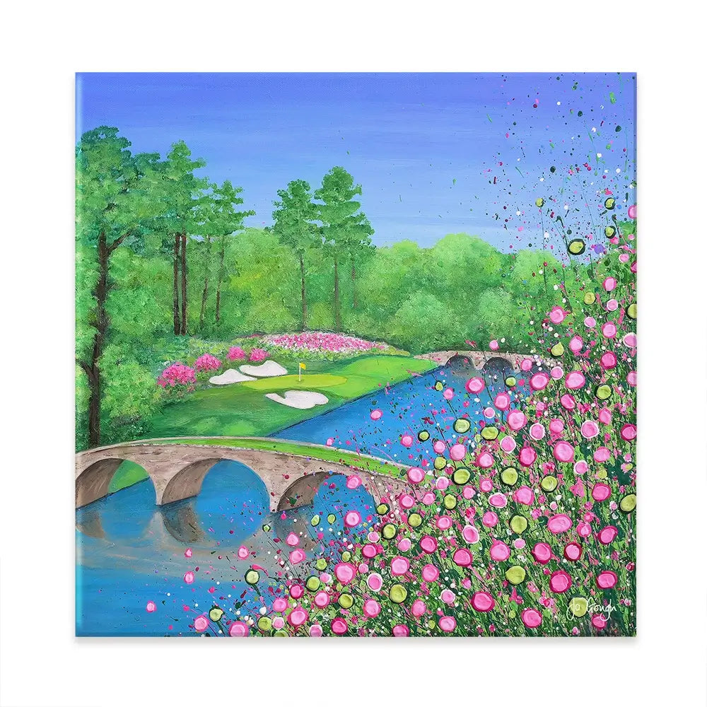 Augusta In Bloom Square Canvas Print Augusta In Bloom Square Canvas Print wall art product Jo Gough