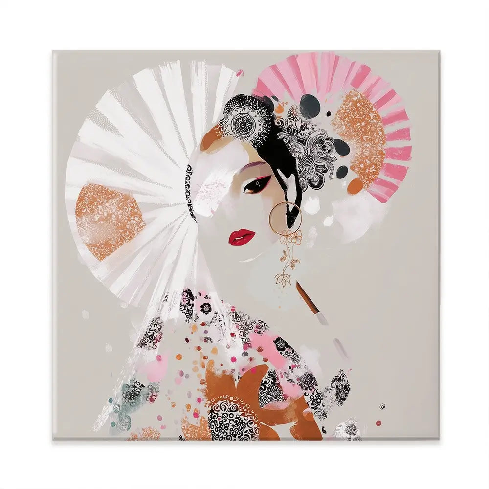 Ayame Square Canvas Print Ayame Square Canvas Print wall art product Bella Eve