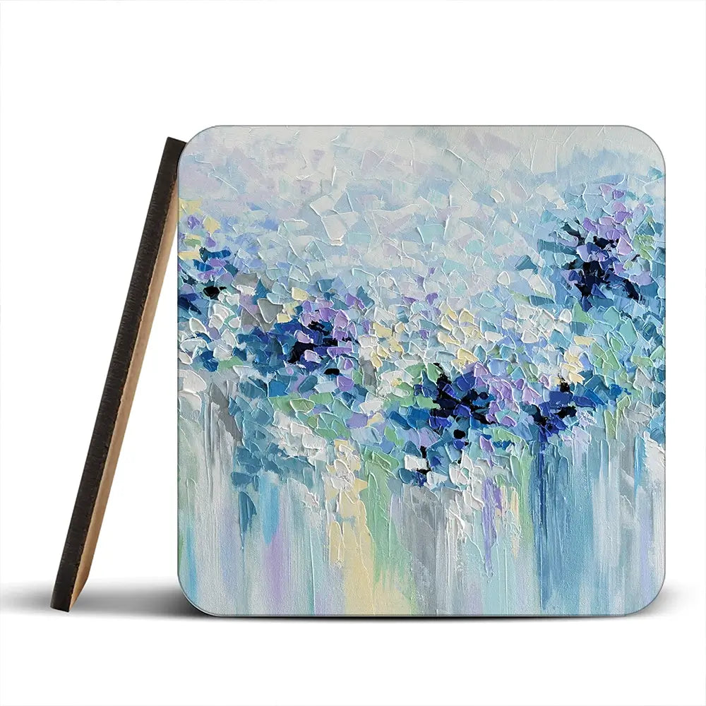Baby Blue Coaster Set Baby Blue Coaster Set wall art product Olga Tkachyk