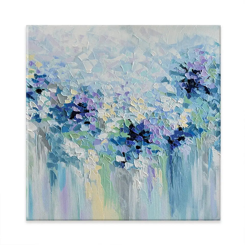 Baby Blue Square Canvas Print Baby Blue Square Canvas Print wall art product Olga Tkachyk