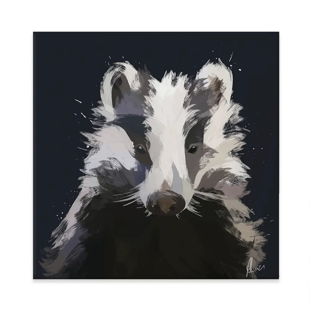 Badger Canvas Print Badger Canvas Print wall art product Aimee Linzi
