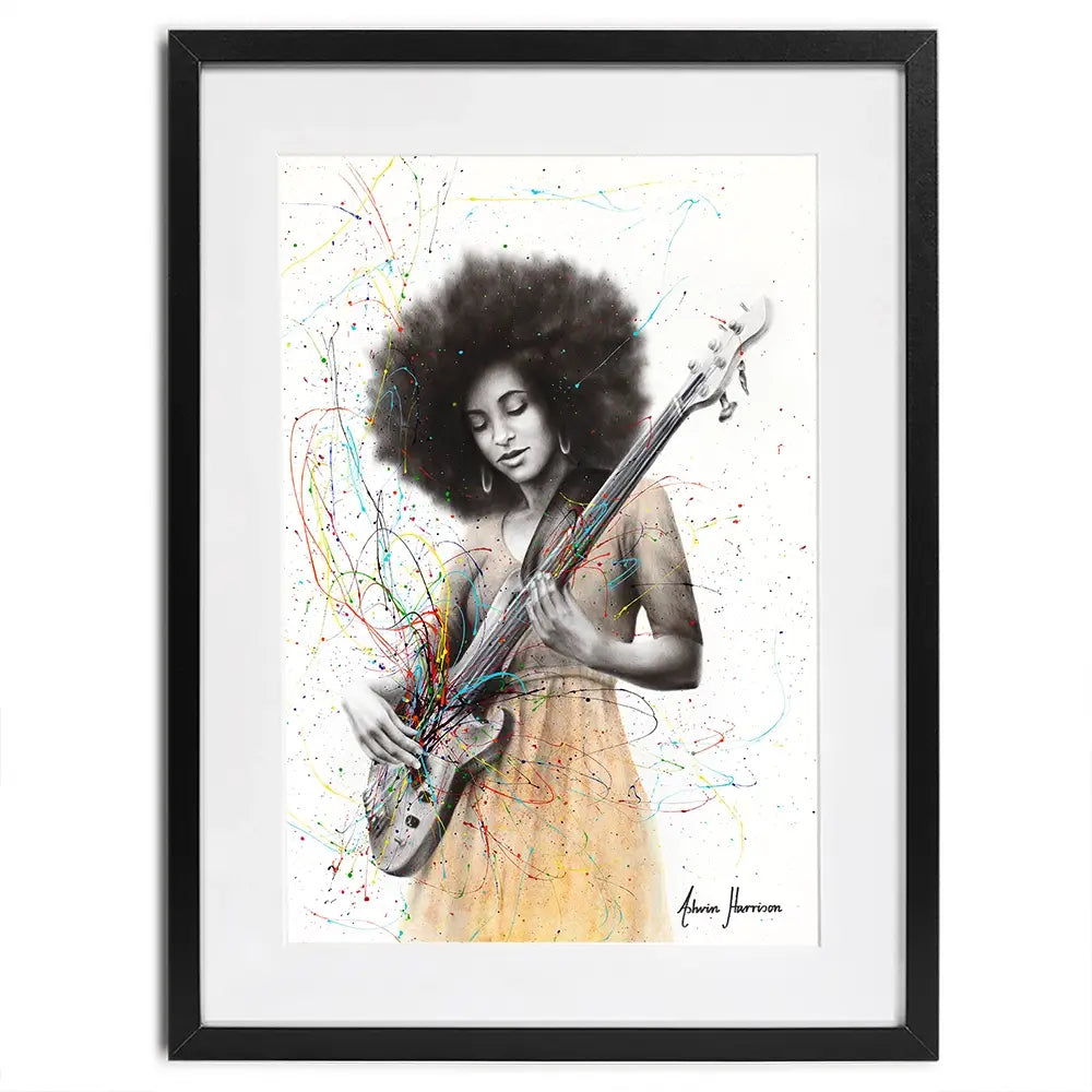 Bass Funk Framed Art Print Bass Funk Framed Art Print wall art product Ashvin Harrison