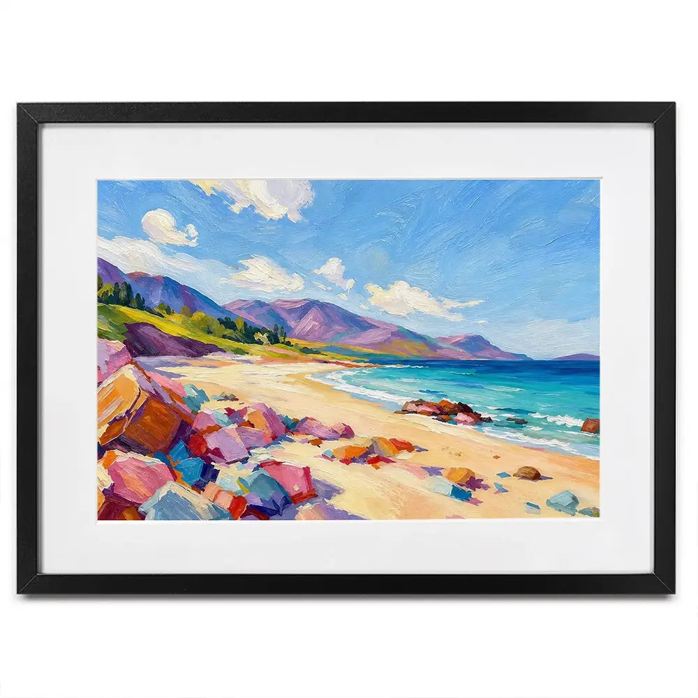 Beach Blocks Framed Art Print Beach Blocks Framed Art Print wall art product David Alexander Elder