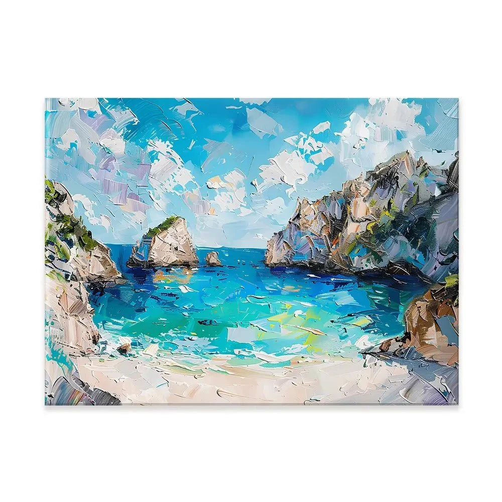 Beach Painting Canvas Print Beach Painting Canvas Print wall art product Elena Avanesova