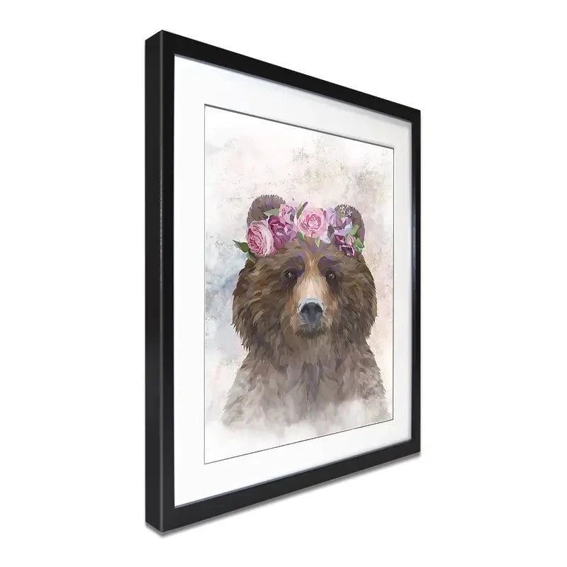 Bear Haze Framed Art Print Bear Haze Framed Art Print wall art product Sarah Manovski
