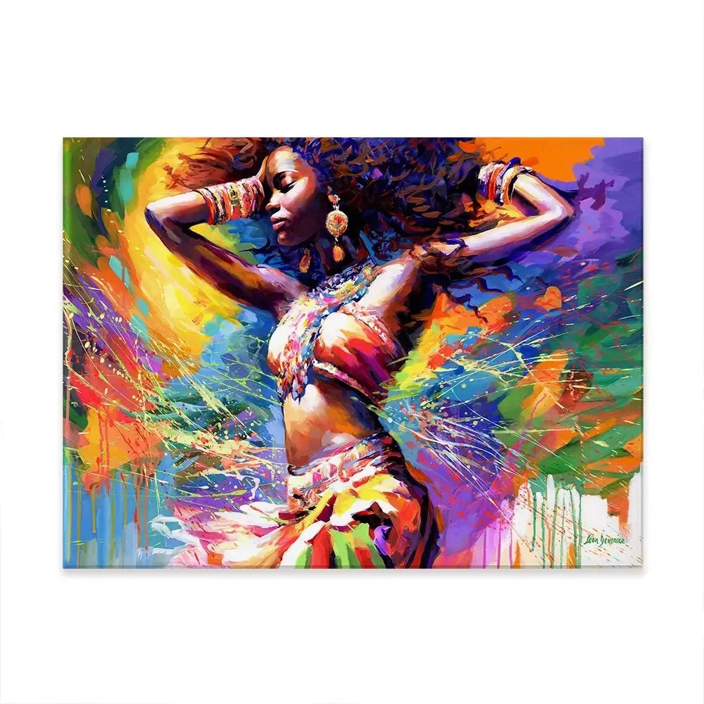 Beautiful African Woman Canvas Print Beautiful African Woman Canvas Print wall art product Leon Devenice