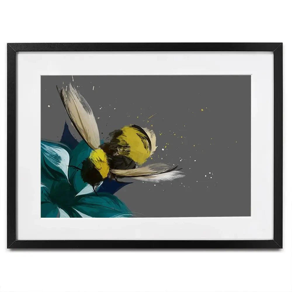 Bee On A Flower Framed Art Print Bee On A Flower Framed Art Print wall art product Aimee Linzi