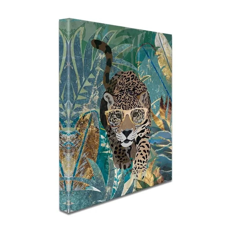 Big Cat Creeping Canvas Print Big Cat Creeping Canvas Print wall art product Sarah Manovski