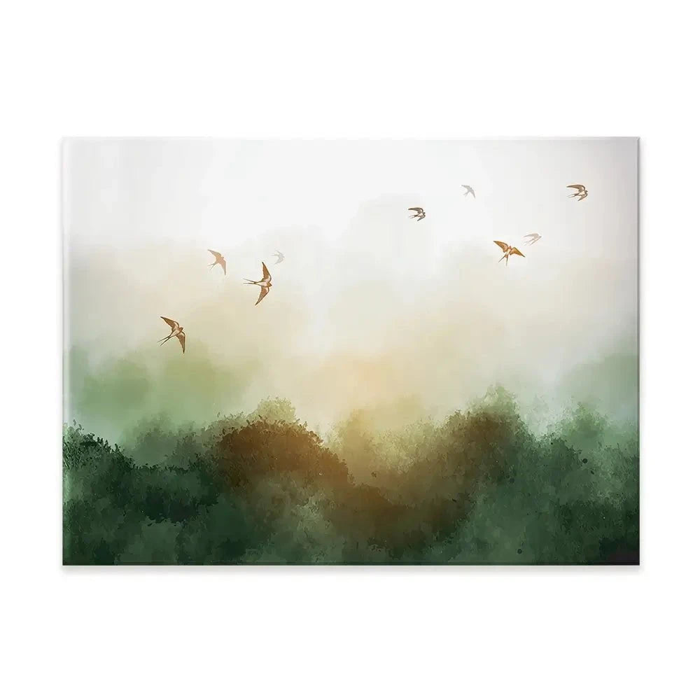 Birds Flying High Canvas Print Birds Flying High Canvas Print wall art product Elina Li / Shutterstock