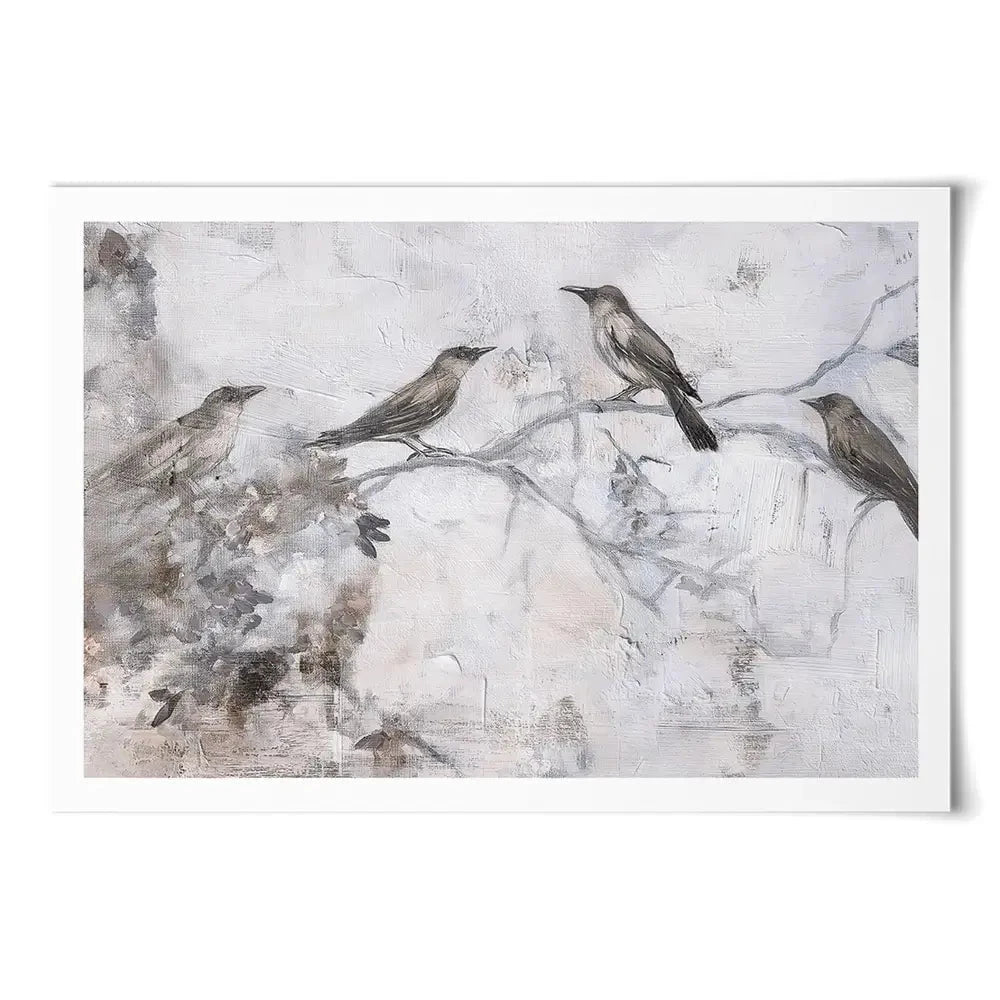 Birdsong In Abstract Art Print Birdsong In Abstract Art Print wall art product Svetlana Aleynikova