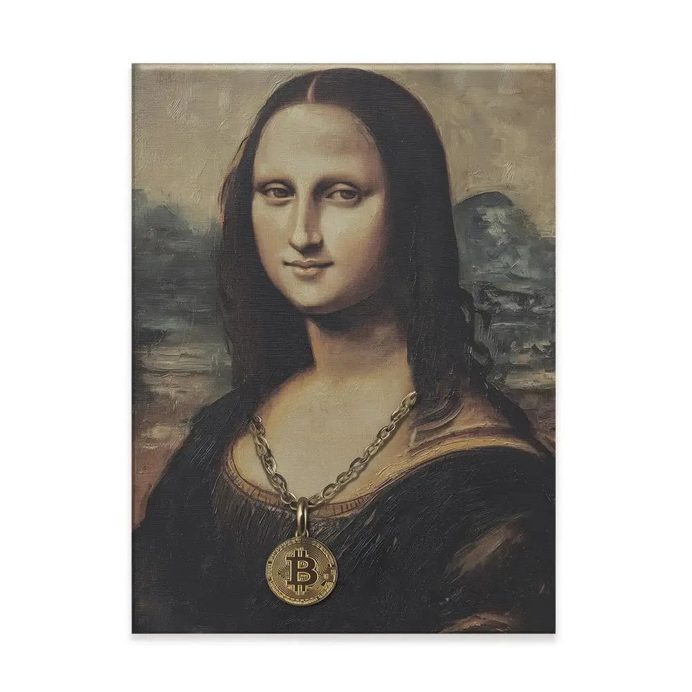 Bitcoin Smile Canvas Print Bitcoin Smile Canvas Print wall art product Svetlana Aleynikova