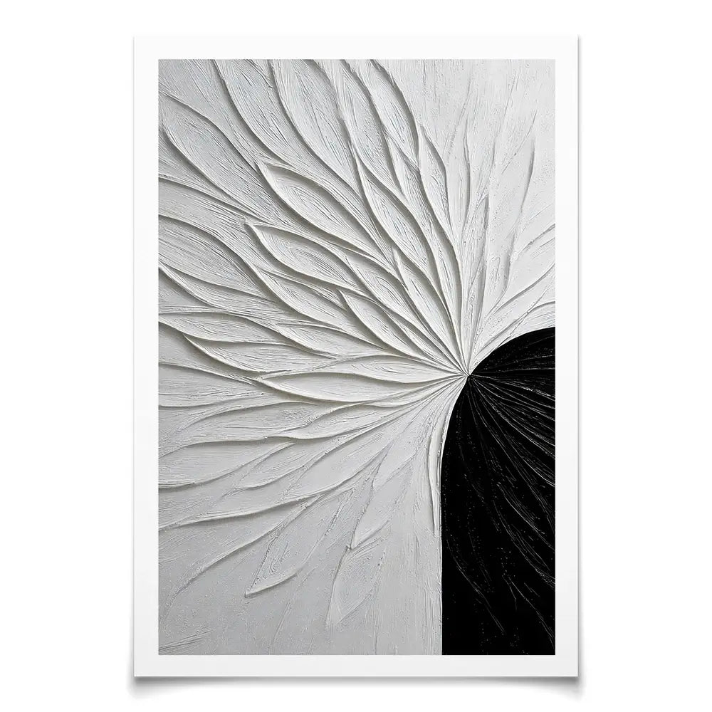 Black And White Floral Art Print Black And White Floral Art Print wall art product LSR Design Studio - Independent