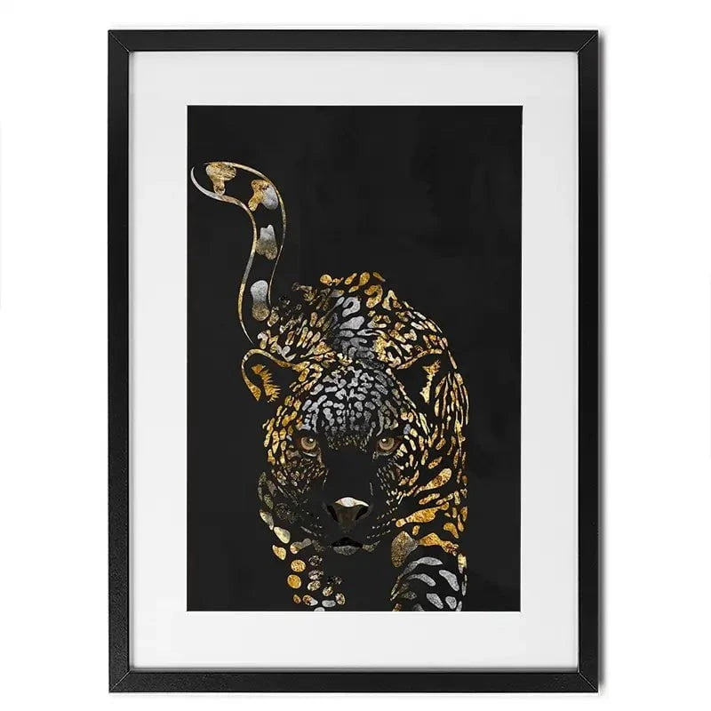 Black Jaguar Framed Art Print Black Jaguar Framed Art Print wall art product Sarah Manovski