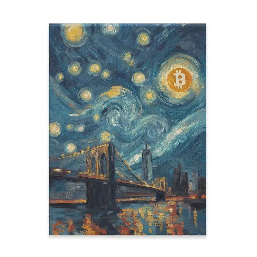 Blockchain Moonlight Canvas Print Blockchain Moonlight Canvas Print wall art product Svetlana Aleynikova