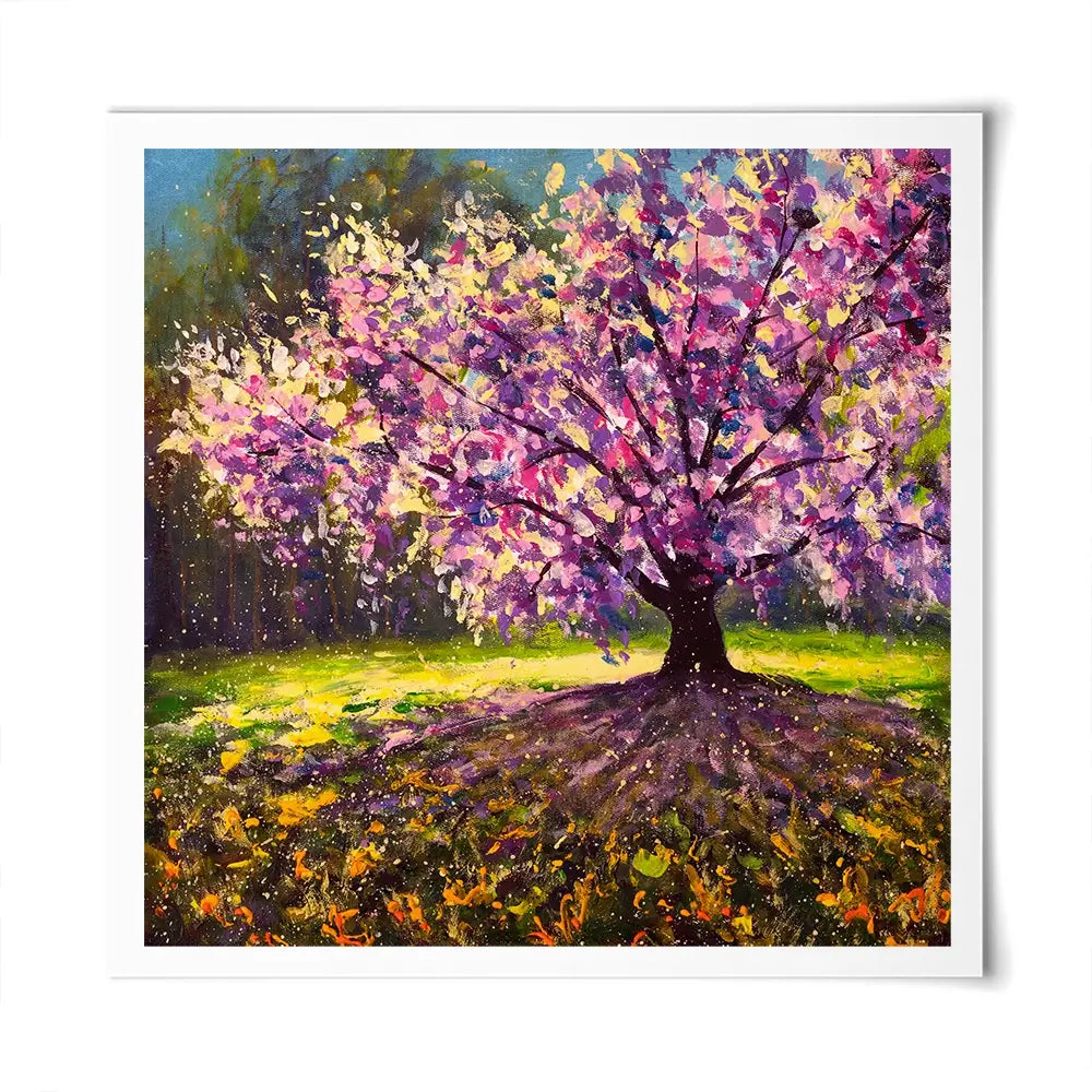Blooming Tree Square Art Print Blooming Tree Square Art Print wall art product Valery Rybakow / Shutterstock