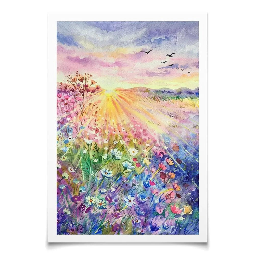 Blossoming Meadow Art Print Blossoming Meadow Art Print wall art product EL_Art / Shutterstock