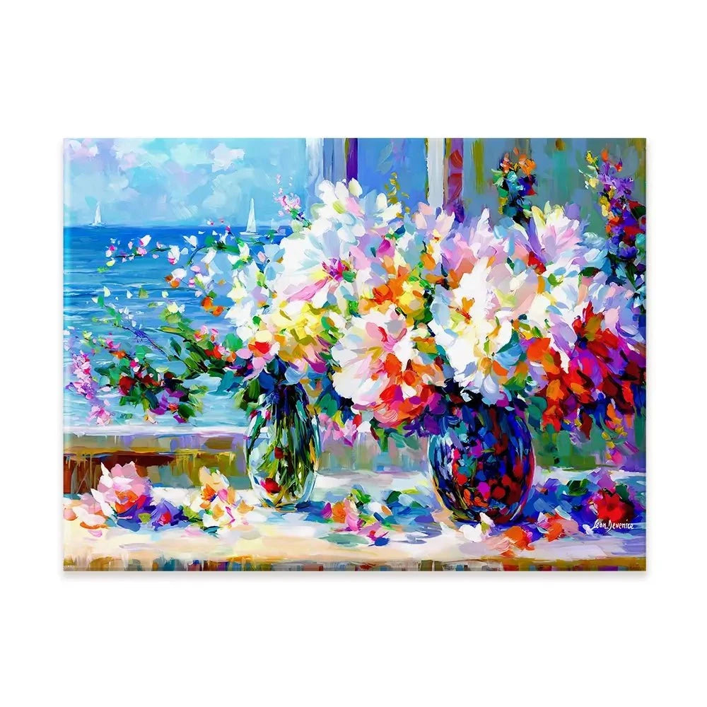 Blossoms By The Sea Canvas Print Blossoms By The Sea Canvas Print wall art product Leon Devenice
