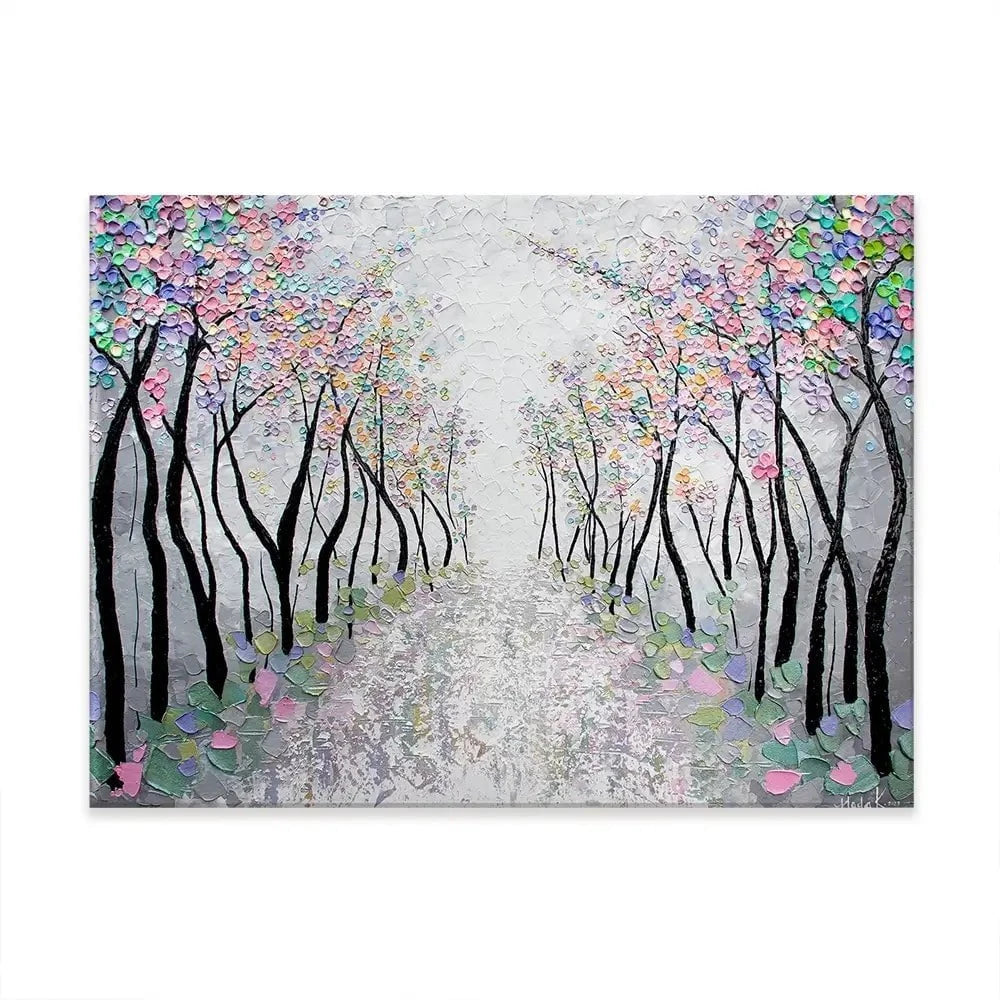 Blossoms In The Breeze Canvas Print Blossoms In The Breeze Canvas Print wall art product Nada Khatib