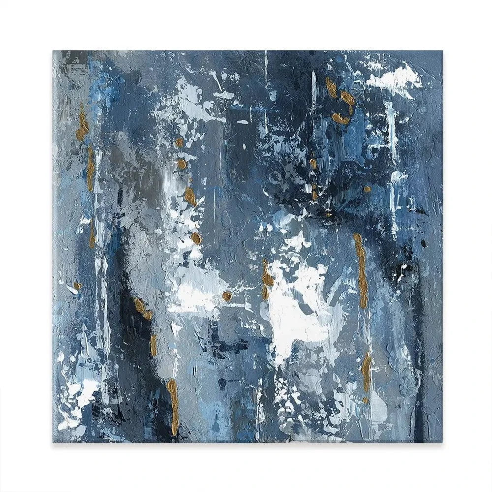 Blue Abstraction Square Canvas Print Blue Abstraction Square Canvas Print wall art product Svetlana Aleynikova