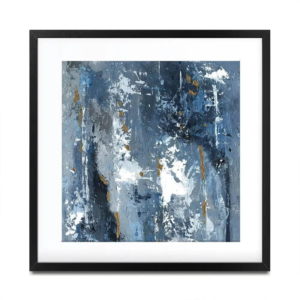 Blue Abstraction Square Framed Art Print Blue Abstraction Square Framed Art Print wall art product Svetlana Aleynikova
